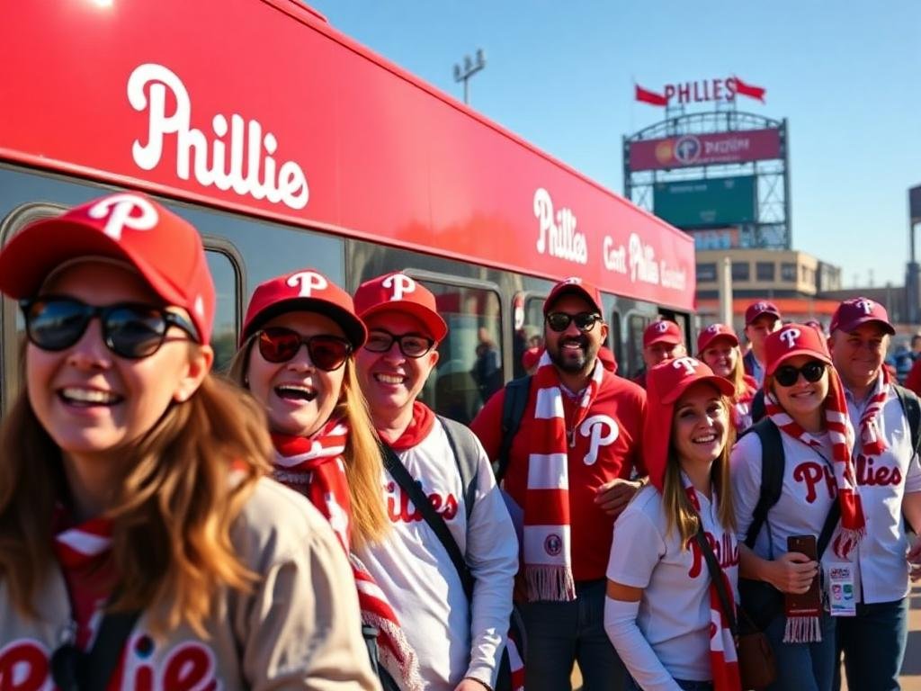 Key Stops on the Phillies Rally Bus Route